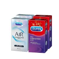 在飛比找Yahoo奇摩購物中心優惠-Durex 杜蕾斯 AIR輕薄幻隱裝衛生套8入*2盒+超潤滑