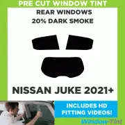 For Nissan Juke 2021+ Pre Cut Window Tint Kit 20% Dark Rear Car Tinting Film