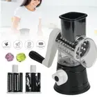 Rotary Food Slicer Chopper Cheese Grater Fruit Vegetable Shredder Cutter 3-In-1