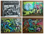 MASTERS OF THE UNIVERSE Classics ORIGINAL GOLDEN BOOKS ART COMIC BOOK 4 COVERS!