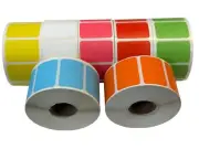 2"x1.25" Color Coded 3/4" Core Direct Thermal Zebra Sato Label 160 ( 7 Rolls)