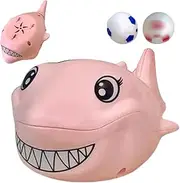 Ball Blowing Toy Toddler - with 2 Balls Lovely Little Shark Suspension Blowing Ball Toy - Cartoon Ball Blowing Animal Model Toys for Learning Props