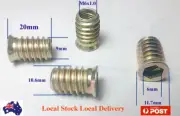 Qty 10 M6 20mm Hard Wood Timber Threaded Flange Zinc Steel Insert Allen Hex Nuts