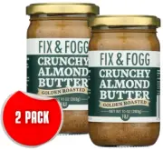 Fix and Fogg Crunchy Almond Butter, 10 Oz - 2 PACK