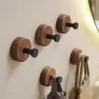 Coat Peg Wood Wall Hook Solid Wood Key Decor Holder Wall Coat Rack Hat