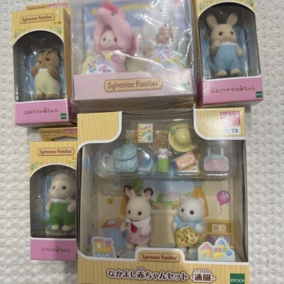 Sylvanian Families Calico Critters Figures Lot of 5 New Sealed Playful Japan