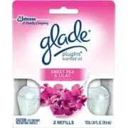 Glade PlugIns Scented Oil Air Freshener Refill, Sweet Pea & Lilac, 1.34 oz