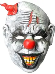 PVA Foam Scary Clown with Hat Halloween Mask