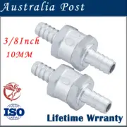 One-Way Non-Return Check Valve Fuel Petrol Diesel Water Gas Vacuum 3/8" Aluminum