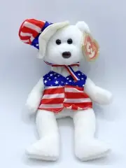 -S TY BEANIE BABY BABIES WITH TAG 2003 UNCLE SAM BEAR USA PATRIOTIC