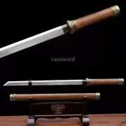 1095 Carbon Steel Hand Forged Chinese Tang Dynasty Dao 唐刀 Sharp Wenge Scabbard.