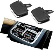 XEBRAD Dashboard Air Vent Interior Car Rear Vent Grille Outlet Slider Knob Tab Clip Repair Kit, for Volvo, V90 S90 XC90 2016-2024 Car Air Vent Clip(Black 2 pcs)