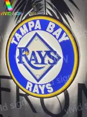 Tampa Bay Rays Sports 3D LED 16"x16" Neon Sign Light Lamp Beer Wall Decor Gift