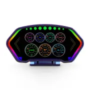 6-inch LCD Screen P3 Car Head Up Display 36 Function OBD+GPS Dual System HUD Slope Meter Accelerometer Breathing Ambient