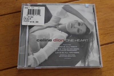 CELINE DION - ONE HEART (CD, 2003, EPIC) [NEW SEALED] HYPE STICKER