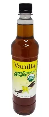 Joe's Syrup Organic Flavored Syrup, Organic Vanilla, 750 ml