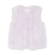 [Yves Salomon] Yves Salomon Feather Silk Vest 38 FR PURPLE