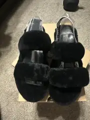 Women's Shoes UGG OH YEAH SLIDE SIZE 10 Slipper Sandals 1107953 BLACK