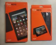 NEW Amazon Fire HD 10 9th Generation 64GB, Wi-Fi, 10.1in + Cover Black