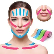 2.5cm*5m Kinesiology Tape For Face V Line Neck Eyes Lifting Wrinkle Remover Sticker Tape Facial Skin Care Tool Bandagem Elastica Dark Blue