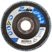 Norton 77696090085 4-1/2x7/8” BlueFire R884P ZA HD Type 27 Flap Discs 120G 10 pk