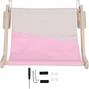Cat Sill Window Perch Wood Frame Sturdy Structure Comfortable Wall Mount Bedside Cat Hammock for Bedside Drawer Cabinet (Pine)