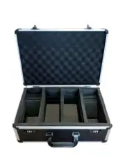 Graded Card Case w/ Dividers: 150ct Storage - Waterproof & Dual Combo Lock