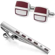 [KUHBDIE] Vine Tie Clip Cufflinks Set French Copper Cufflinks Banquet Suit Shirt Tie Clip Accessories