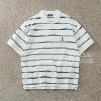 在飛比找Yahoo!奇摩拍賣優惠-NAUTICA Polo Shirt條紋休閑寬松簡約Polo