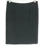 TAHARI Black Mini Straight Pencil Career Mini Skirt Mid Rise Women Size 8