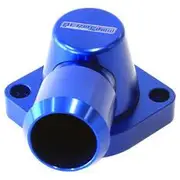 Aeroflow Billet Thermostat Housing - Blue, AF64-2092