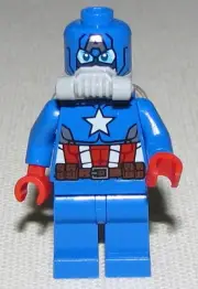 Lego New Space Captain America Super Hero Minifigure Guy Figure