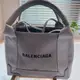 [二手] BALENCIAGA(巴黎世家) 絕版大象灰帆布包