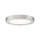 Outskirts 7.5 in. Brushed Nickel LED Flush Mount