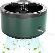KTTR Ashtray Air Purifier,Detachable Smokeless Ashtray Air Purifier, Multifunctional Smokeless Ashtray USB Rechargeable Ashtray for Home,Outdoor,Office,car,Green