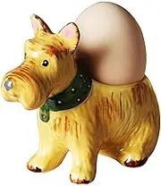 Pottery Small Animal Egg Cups - Puppy Egg Holder - Cute ceramic animal shaped egg holder for kids and adults.