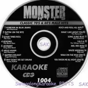 Karaoke CD+G MONSTER HITS Classic 70's & 80's Male Hits #1004 ,NEW