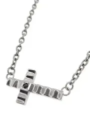 [Fefe]fe-fe×phiten [Special Specification] Phiten Small Diamond Cross Titanium M
