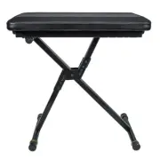 Gravity FKSEAT1 Black Folding Adjustable 72cm Keyboard Bench Seat Stool Chair