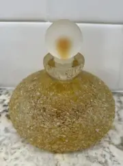 NEW Celebrations Geode Amber 5th Avenue Crystal Perfume Bottle Gold