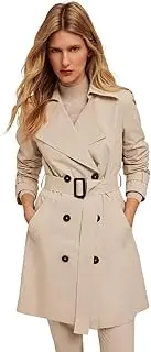 [Motivi] Spring Summer 25 Double Breasted Technical Fabric Trench Coat