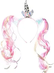 [MERRYHAPY] Unicorn Headband Unicorn Horn Headband Unicorn Headwear Christmas Headband Birthday Headband Fancy Dress Decor Birthday Party Supplies Unicorn Accessories for Horns Headband