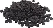 Kisangel 300pcs Abalone Inlay Dots for Guitar Mandolin Banjo Ukulele Durable Plastic Fingerboard Markers for Customizing Your Instrument Black