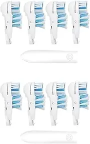 4/8/16 Pcs Electric Toothbrush Ora B Replacement Heads Sensitive Dual Clean Rotating Sets Fit for Braun Oral B Cross Action Power 4732 3733 4734 (8)