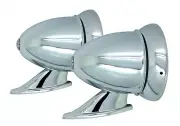 New Pair Talbot Style Classic Chrome Bullet Side View Mirror / Fender Door Mount (for: Opel)