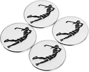 ADOCARN 4pcs Golf Hat Clip Magnetic Hat Clip Golf Repair Tool Golf Training Aid Golf Marker Hat Clip Metal Cap Clip Hat Magnetic Clip Metal Clip for Golf Rangefinder Golf Tee Hat Clip