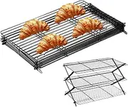 Cookie Cooling Rack | Non-Stick Grilling Drying Stand - Foldable High-Temperature Resistant Baking Cooling Rack for Cake, Bread, Pizza, Cookie