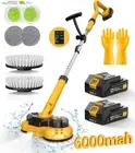800RPM Cordless Electric Power Scrubber & Mops for Floor Cleaning, Best Automati