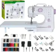 Sewing Machine for Beginners, Mini Built-in 12 Purple