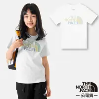 在飛比找momo購物網優惠-【The North Face】童 純棉多彩品牌LOGO短袖